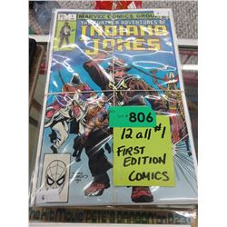 12 x All #1 First Edition comic books