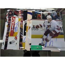 10 Autographed hockey photos