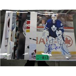 10 Autographed hockey photos