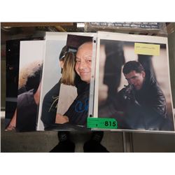 5 Autographed Movie photos