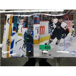 10 Autographed Hockey photos