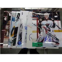 10 Autographed Hockey photos