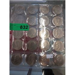 20 USA 1976 Silver Eisenhower Dollars