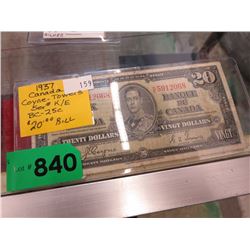 1937 Canadian $20 bills - Coyne/Towers