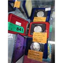 3x 1970's Canadian Mint dollars