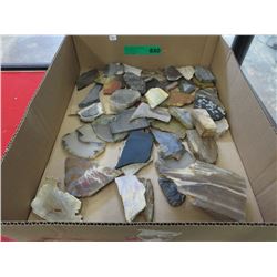Sliced rock samples