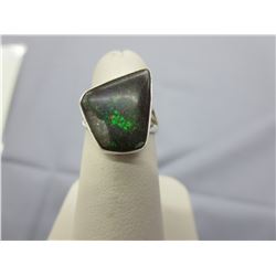 15+ CT Free-Form Ammolite Ring