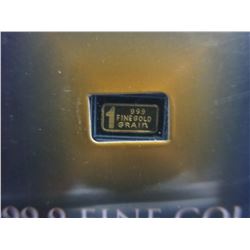 Investor's pack of 4 certified .999 gold bars
