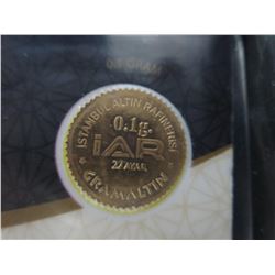 2 Turkish Mint 91.6% Solid Gold Investor's rounds