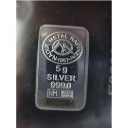2 Turkish Mint .999 fine silver Investor's bars