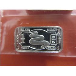 4 x .999 silver Australian Brown Snake art bars