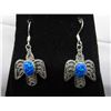 Image 1 : Fire Opal dangle earrings - French hook