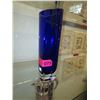Image 1 : Cobalt Blue heart shaped vase - clear at base