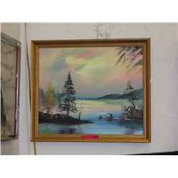 Signed Oil painting on board by John Greco