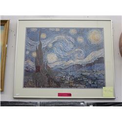 Framed Vincent Van Gogh "Starry Night"