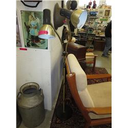 Mid Century floor standing reading lamp