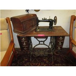 Antique Sewing machine on stand