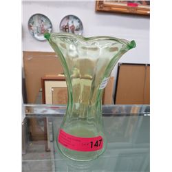1930's "Uranium" glass vase