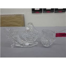 3 Pinwheel crystal pieces