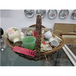 Basket of egg cups - approximately 14