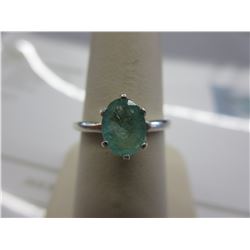 South American Emerald Solitaire Ring