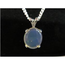 Jelly Opal Solitaire Pendant