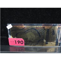 24KT Gold Bull Note, 1/10 Gram