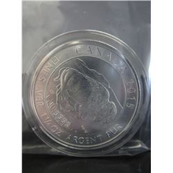 2015 Canada $8.00 Bison motif coin