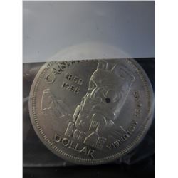 1958 Canada Death Dollar, 80% silver