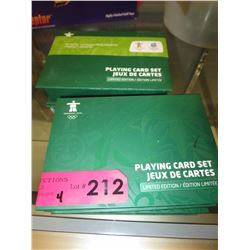 4 New Vancouver 2010 playing card sets