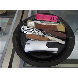6 Used folding knives