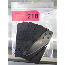 New Sinclair Card Sharp credit card knives - 5 pcs
