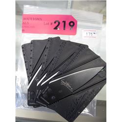 New Sinclair Card Sharp credit card knives - 5 pcs