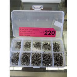 500 New fish hooks - approximate count