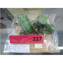 3 John Deere die-casts