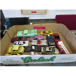 14 Scale model cars - some die-cast