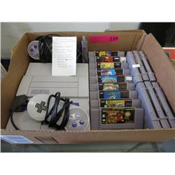Vintage Super Nintendo with 15 games