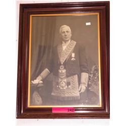 Vintage photograph of a man in Mason's Regalia