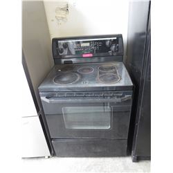 Used Whirlpool smooth top range - black