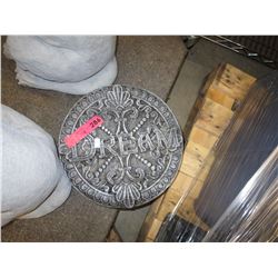 3 Round concrete path stones - 12" dia.