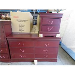 NEW - Lowboy dresser & bedside table.