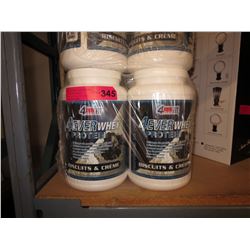 4 Containers of Whey Protein-Biscuits & Cream