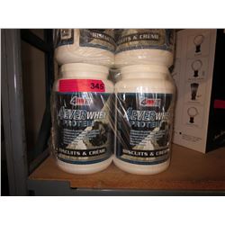 4 Containers of Whey Protein-Biscuits & Cream