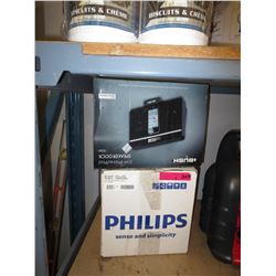 iPhone speaker dock & Philips CD Player