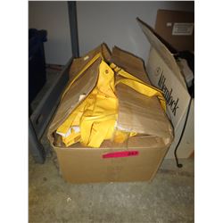 Box of new PVC rain pants