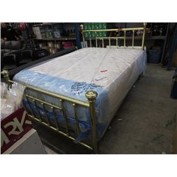 Queen size brass bed