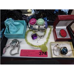 Stone & fashion jewelry with Tiffany box