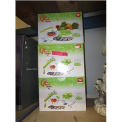 3 New Roto Champ vegetable slicers