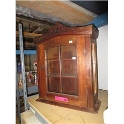Wood display cabinet - table top size