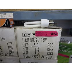 2 Cases of compact fluorescent lightbulb